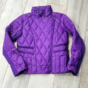 bebe Purple Quilted Jacket